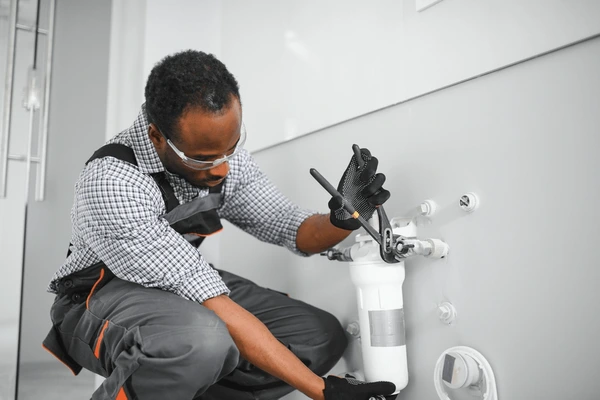 Technician preparing estimate